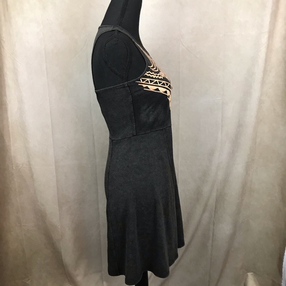 Umgee | Tribal Sleeveless Dress | Charcoal | M - Picture 4 of 8